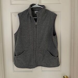 Vintage Casual Corner Gray Fleece Vest